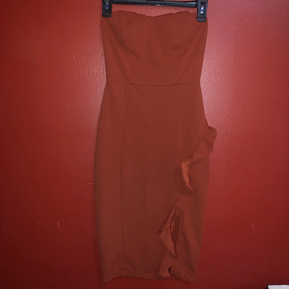 Orange/mustard dress
